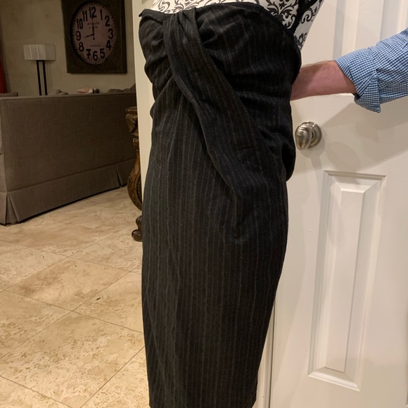 Dolce & Gabbana size 40 aka 4 strapless pinstripe dress built in bustier - Picture 12 of 16